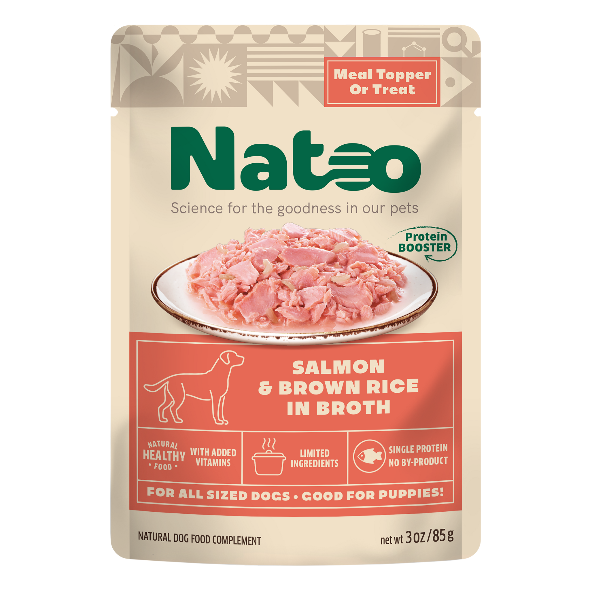 Natoo Salmon & Brown Rice in Broth (20 pcs)