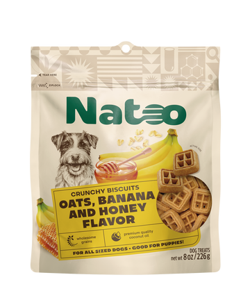 Natoo Crunchy Biscuits – Oats, Banana and Honey Flavor